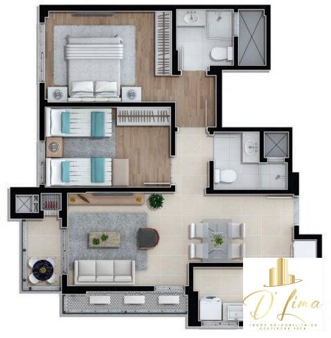 Apartamento, 2 quartos, 64 m² - Foto 2