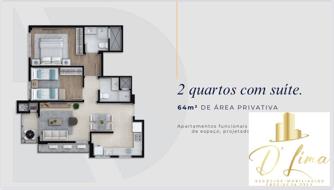 Apartamento, 2 quartos, 64 m² - Foto 4