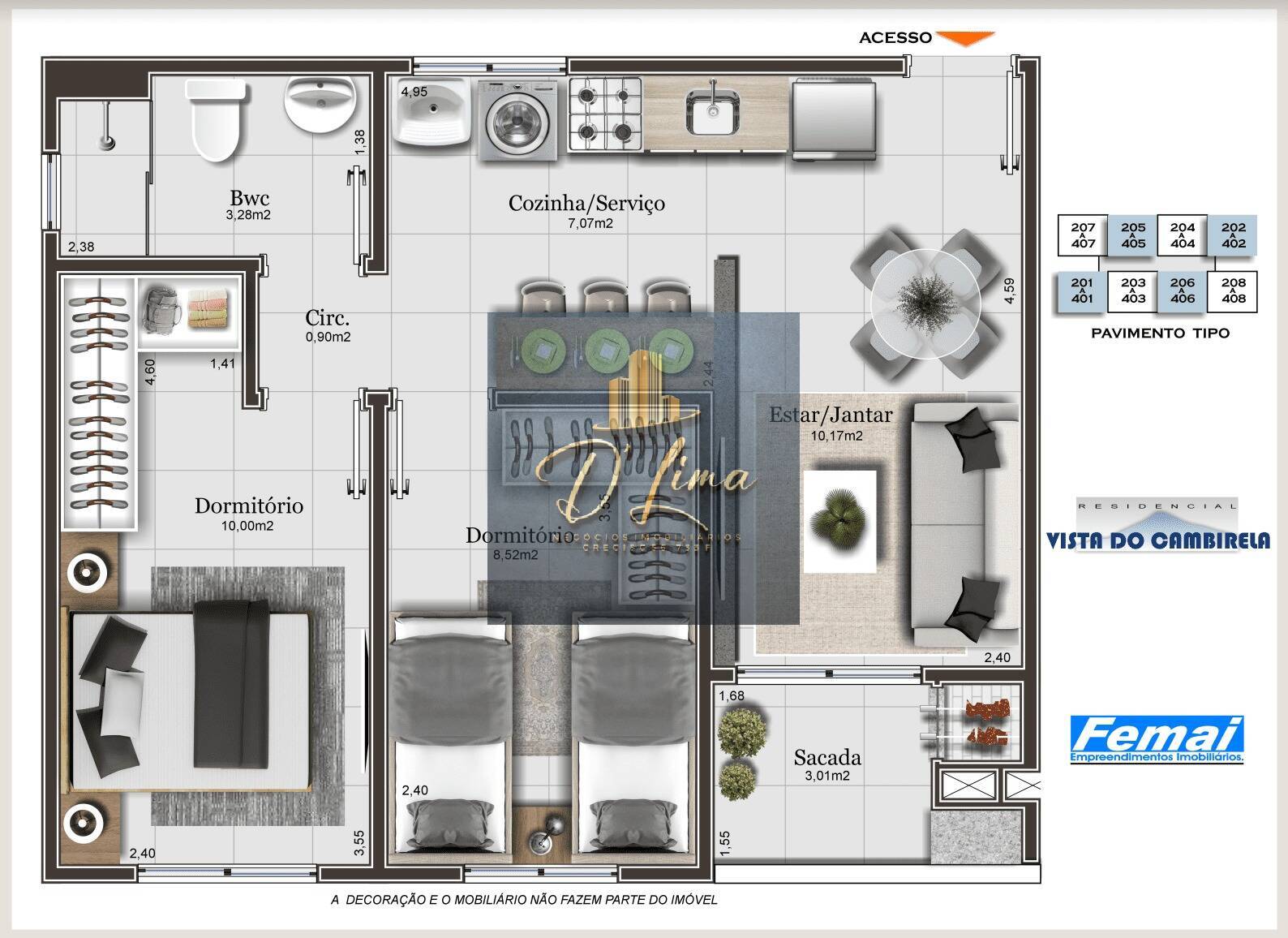 Apartamento, 2 quartos, 50 m² - Foto 10